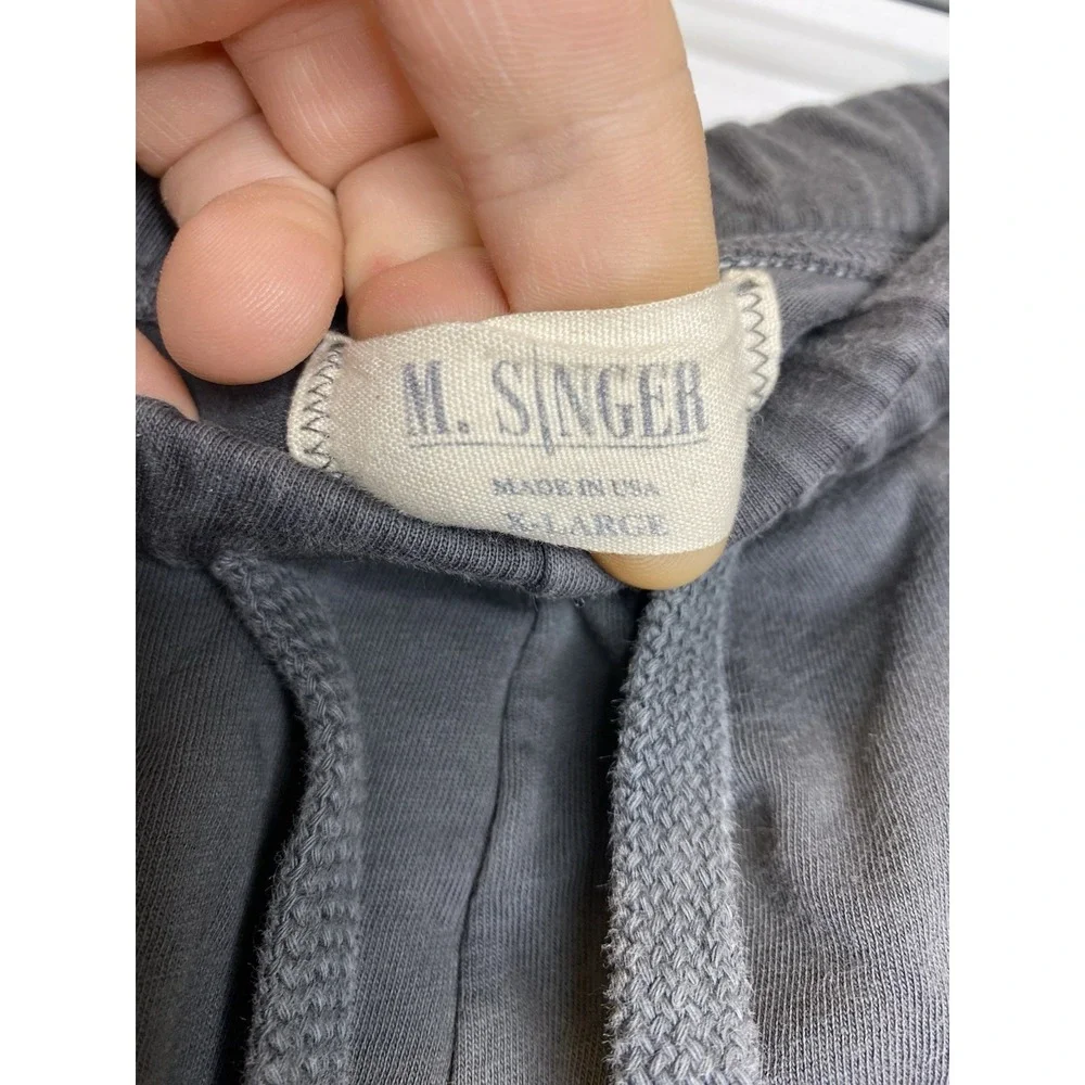 M. Singer Men's Comfort Drawstring‎ Shorts Grey Size XL